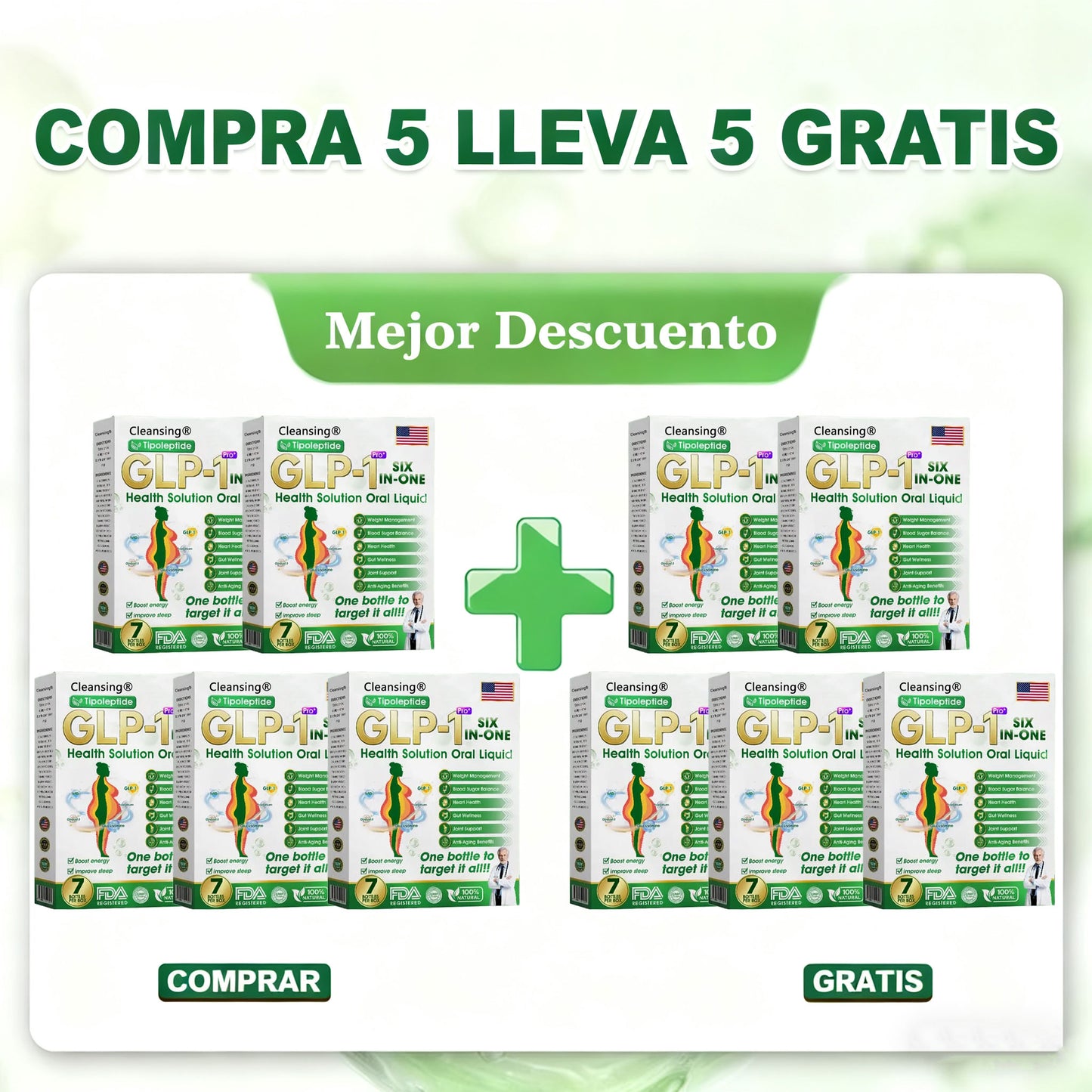 | 🎄Último día – 80% de descuento | 🇺🇲🏥 Cleansing® Líquido de salud seis en uno 💧 Diario ✅ Peso ⚖️, Corazón ❤️, Metabolismo 🔄, Sueño 💤, Digestión 🌿, Articulaciones 🤸 y Vitalidad 🌟 – ¡Resultados notables en 7 días! ✅