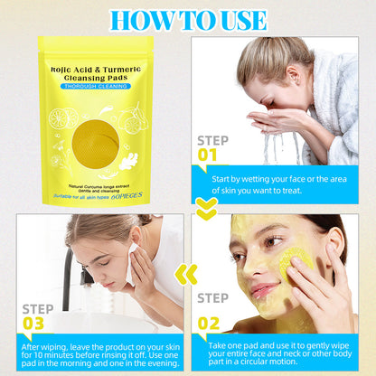 Exfoliating and brightening facial cleansing mask