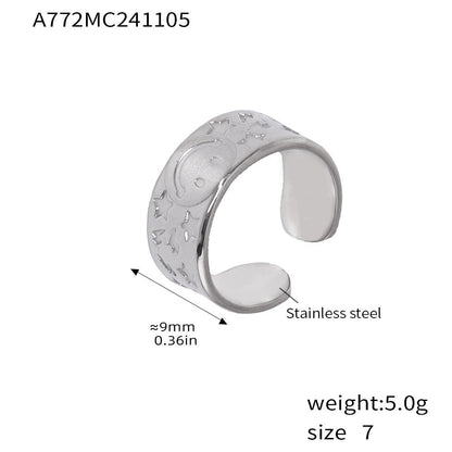 Fashion textured ring