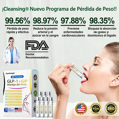 FDA | Tienda oficial de EE. UU. — Solución oral Cleansing® Telportide, solución de doble acción para bajar de peso con GIP y GLP-1, un frasco al día, resultados en 7 días🛍️