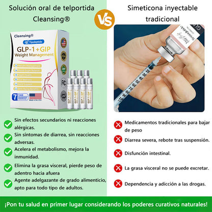 FDA | Tienda oficial de EE. UU. — Solución oral Cleansing® Telportide, solución de doble acción para bajar de peso con GIP y GLP-1, un frasco al día, resultados en 7 días🛍️