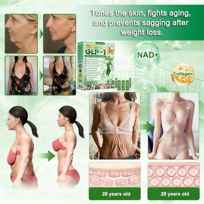 Cleansing® GLP-1 20-in-1 Weight Loss Supplement (Visible Results in 7 Days) helps improve obesity, cardiovascular health, diabetes, gut health, joint problems, firmer skin, and increased energy.