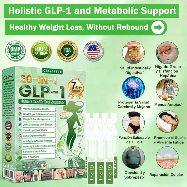 Cleansing® GLP-1 20-in-1 Weight Loss Supplement (Visible Results in 7 Days) helps improve obesity, cardiovascular health, diabetes, gut health, joint problems, firmer skin, and increased energy.