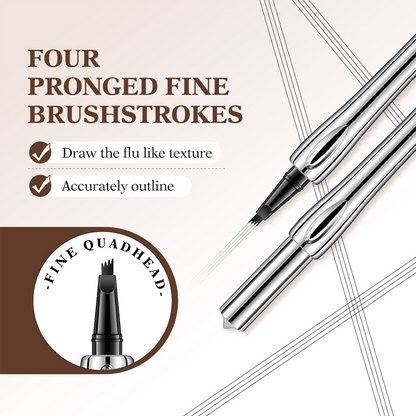 Waterproof four-pronged eyebrow pencil