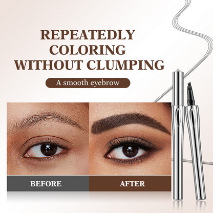 Waterproof four-pronged eyebrow pencil