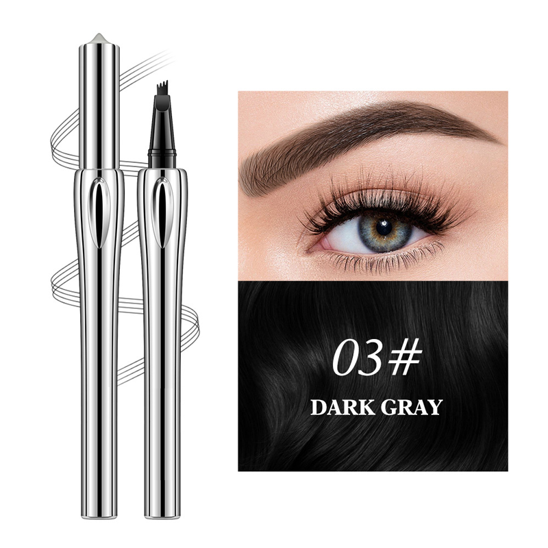 Waterproof four-pronged eyebrow pencil