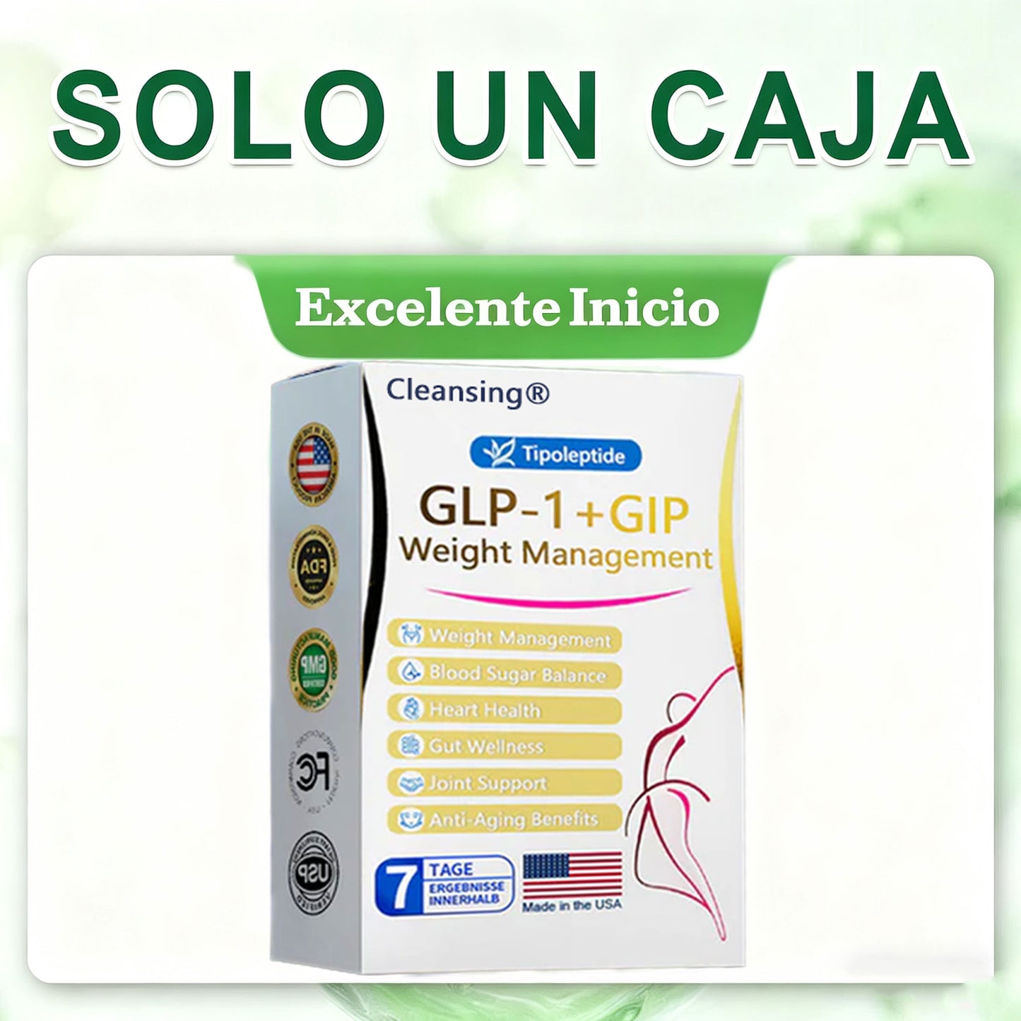 FDA | Tienda oficial de EE. UU. — Solución oral Cleansing® Telportide, solución de doble acción para bajar de peso con GIP y GLP-1, un frasco al día, resultados en 7 días🛍️