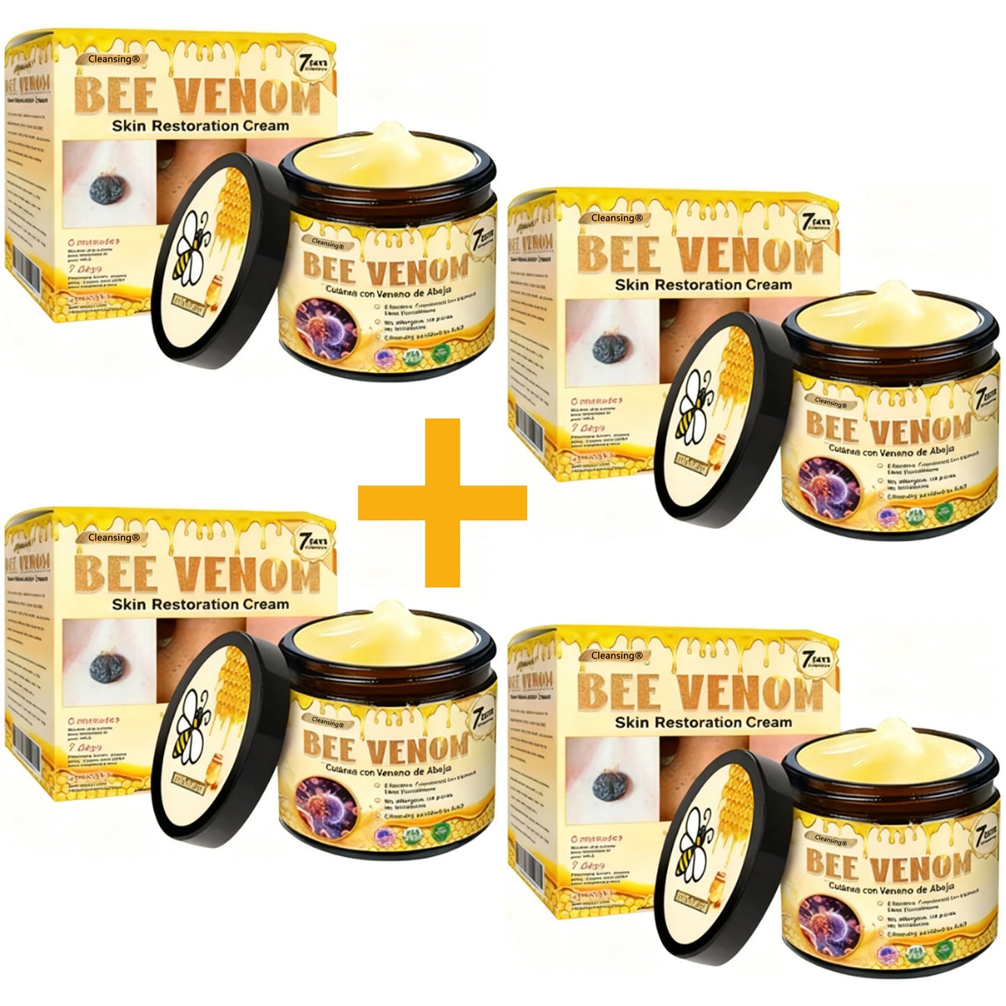 Crema restauradora de la piel con veneno de abeja Cleansing® aprobada por la FDA — 🔥70 % de descuento por tiempo limitado🔥