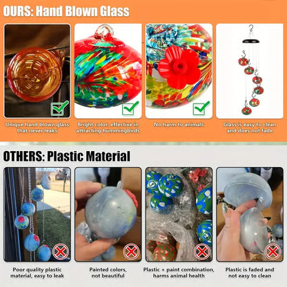 🎉Last Day 49% OFF🎉Charming Wind Chimes Hummingbird feeders