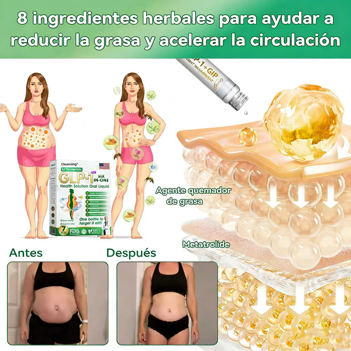 | 🎄Último día – 80% de descuento | 🇺🇲🏥 Cleansing® Líquido de salud seis en uno 💧 Diario ✅ Peso ⚖️, Corazón ❤️, Metabolismo 🔄, Sueño 💤, Digestión 🌿, Articulaciones 🤸 y Vitalidad 🌟 – ¡Resultados notables en 7 días! ✅