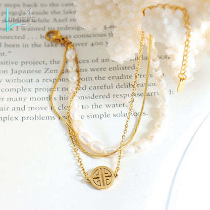 Natural Freshwater Pearl Fortune Brand Bracelet