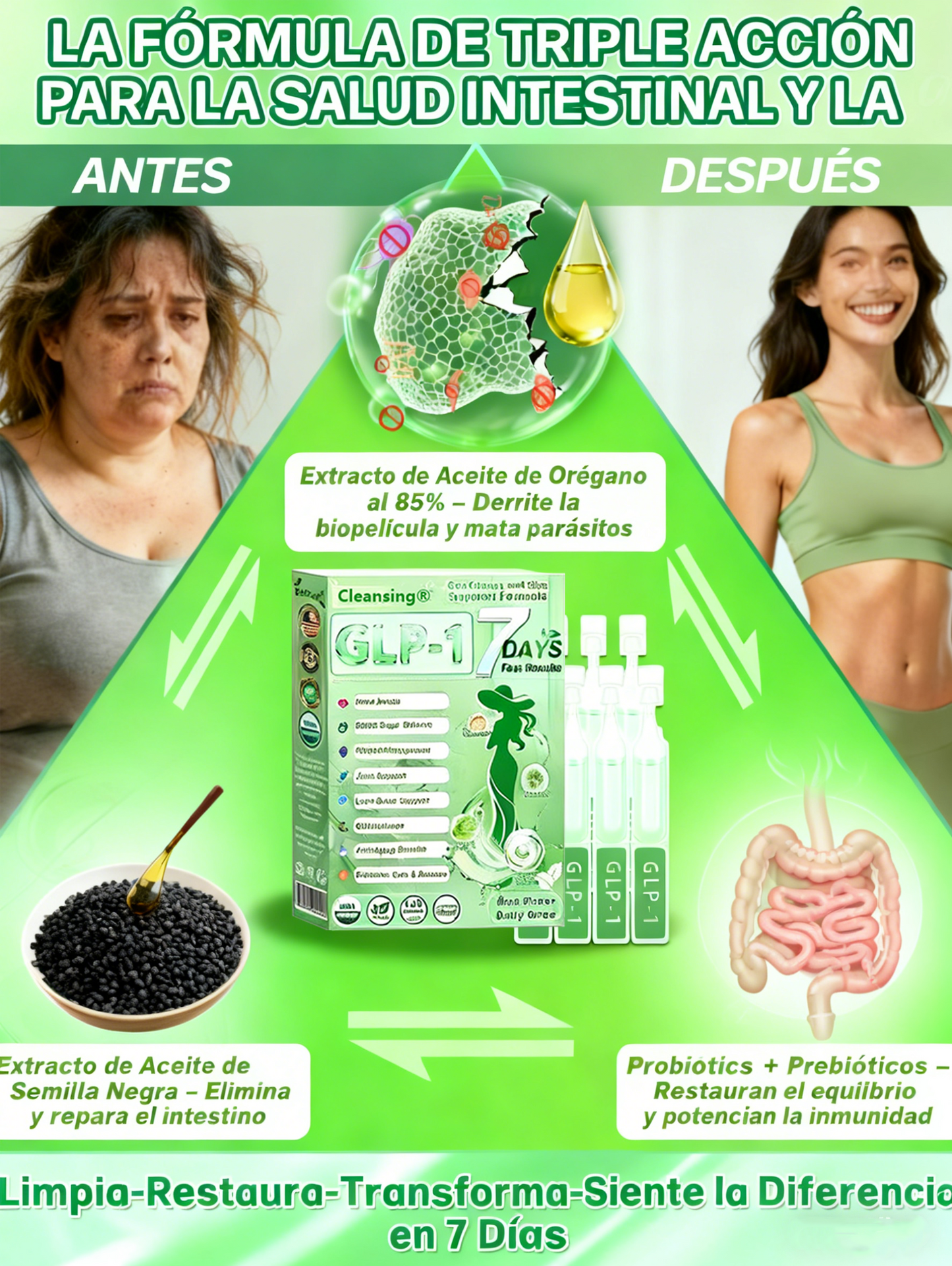 Cleansing® 𝑮𝑳𝑷-1 𝑮𝒖𝒕 𝑪𝒍𝒆𝒂𝒏𝒔𝒆 𝒂𝒏𝒅 𝑺𝒍𝒊𝒎 𝑺𝒖𝒑𝒑𝒐𝒓𝒕 𝑭𝒐𝒓𝒎𝒖𝒍𝒂 (𝐎𝐧𝐜𝐞 𝐚 𝐝𝐚𝐲, 𝐫𝐞𝐬𝐮𝐥𝐭𝐬 𝐢𝐧 𝟕 𝐝𝐚𝐲𝐬) 𝑾𝒊𝒕𝒉 10 𝑩𝒊𝒍𝒍𝒊𝒐𝒏 𝑪𝑭𝑼 𝑨𝒄𝒕𝒊𝒗𝒆 𝑷𝒓𝒐𝒃𝒊𝒐𝒕𝒊𝒄𝒔, 𝑺𝒖𝒑𝒑𝒐𝒓𝒕𝒔 𝒘𝒆𝒊𝒈𝒉𝒕 𝒎𝒂𝒏𝒂𝒈𝒆𝒎𝒆𝒏𝒕, 𝒉𝒆𝒂𝒓𝒕 𝒉𝒆𝒂𝒍𝒕𝒉, 𝒅𝒊𝒂𝒃𝒆𝒕𝒆𝒔, 𝒈𝒖𝒕 & 𝒘𝒐𝒎𝒆𝒏'𝒔 𝒉𝒆𝒂𝒍𝒕𝒉, 𝒇𝒊𝒓𝒎𝒊𝒏𝒈 𝒔𝒌𝒊𝒏,𝒘𝒉𝒊𝒍𝒆 𝒔𝒆𝒂𝒔𝒐𝒏𝒂𝒍 𝒊𝒎𝒎𝒖𝒏𝒆 𝒔𝒖𝒑𝒑𝒐𝒓𝒕