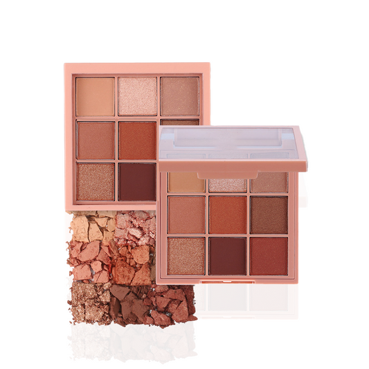Pumpkin-colored earth-tone matte eyeshadow