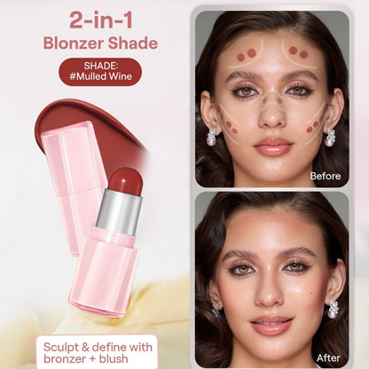 Waterproof and sweatproof butter blush