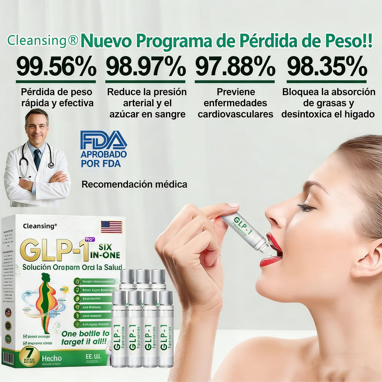 | 🎄Último día – 80% de descuento | 🇺🇲🏥 Cleansing® Líquido de salud seis en uno 💧 Diario ✅ Peso ⚖️, Corazón ❤️, Metabolismo 🔄, Sueño 💤, Digestión 🌿, Articulaciones 🤸 y Vitalidad 🌟 – ¡Resultados notables en 7 días! ✅