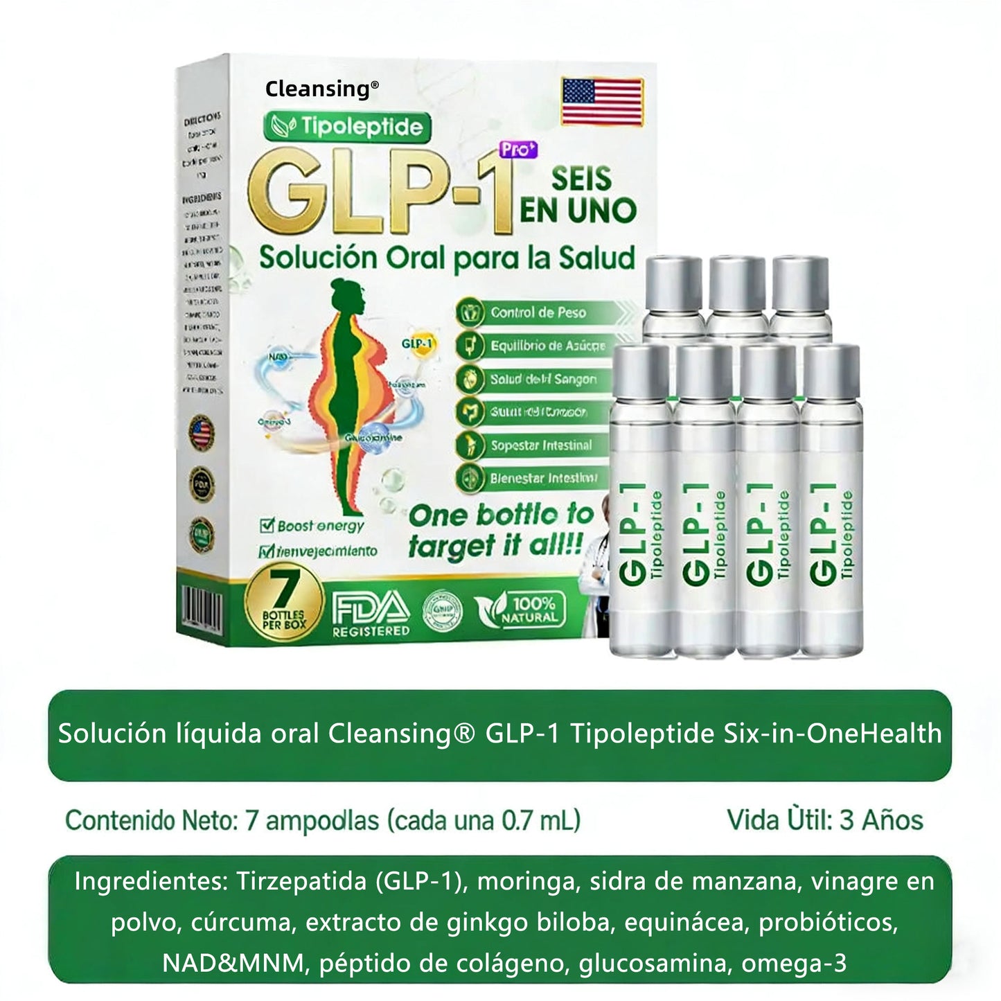 | 🎄Último día – 80% de descuento | 🇺🇲🏥 Cleansing® Líquido de salud seis en uno 💧 Diario ✅ Peso ⚖️, Corazón ❤️, Metabolismo 🔄, Sueño 💤, Digestión 🌿, Articulaciones 🤸 y Vitalidad 🌟 – ¡Resultados notables en 7 días! ✅
