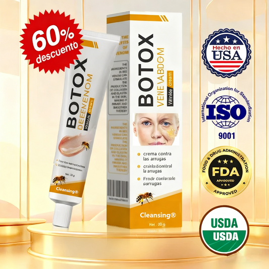 Crema Cleansing® para eliminar arrugas con veneno de abeja y botox (fabricada y enviada desde EE. UU.)