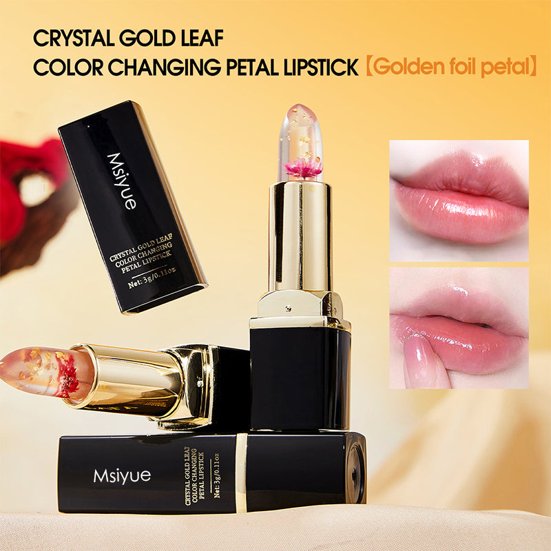 Crystal Gold Foil Color-Changing Petal Lipstick