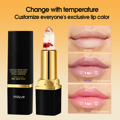 Crystal Gold Foil Color-Changing Petal Lipstick