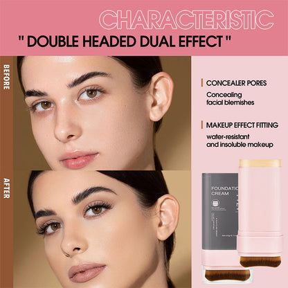 Clear Cover Foundation Stick in 5 Colors with Brush