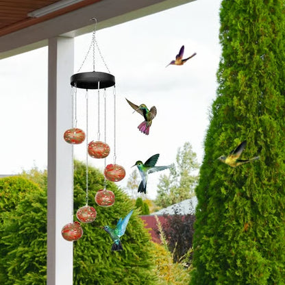 🎉Last Day 49% OFF🎉Charming Wind Chimes Hummingbird feeders