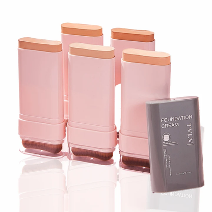 Clear Cover Foundation Stick in 5 Colors with Brush